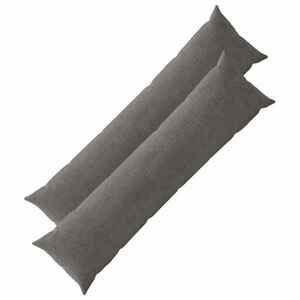 Imagine vidaXL Husă pentru pernă 2 pcs HEERLEN Gri închis 40 x 145 cm cord