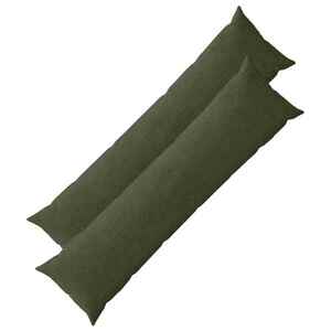 Imagine vidaXL Husă pentru pernă 2 pcs HEERLEN Verde 40 x 145 cm cord