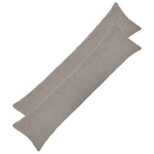 Imagine vidaXL Husă pentru pernă 2 pcs HEERLEN Gri deschis 40 x 145 cm Bouclé