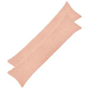 Imagine vidaXL Husă pentru pernă 2 pcs HEERLEN Roz 40 x 145 cm Bouclé