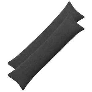 Imagine vidaXL Husă pentru pernă 2 pcs HEERLEN Gri închis 40 x 145 cm Bouclé