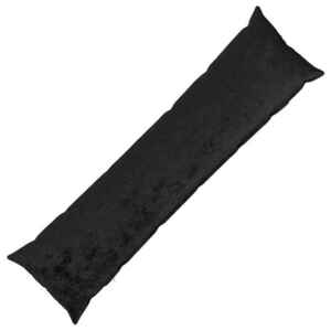 Imagine vidaXL Husă pentru pernă HEERLEN Negru 40 x 145 cm Flanelă