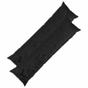 Imagine vidaXL Husă pentru pernă 2 pcs HEERLEN Negru 40 x 145 cm Flanelă