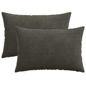 Imagine vidaXL Husă pentru pernă 2 pcs HEERLEN Antracit 40 x 60 cm cord