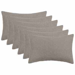 Imagine vidaXL Husă pentru pernă 6 pcs HEERLEN Gri deschis 40 x 60 cm Bouclé