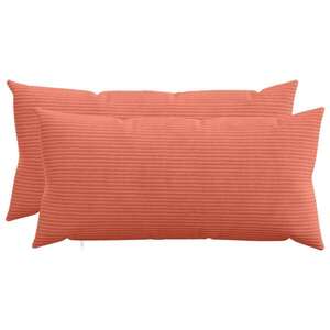 Imagine vidaXL Husă pentru pernă 2 pcs HEERLEN Roșu portocalie 40 x 80 cm cord