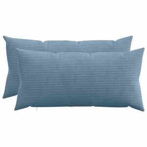 Imagine vidaXL Husă pentru pernă 2 pcs HEERLEN albastru 40 x 80 cm cord