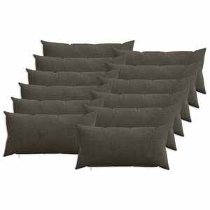 Imagine vidaXL Husă pentru pernă 12 pcs HEERLEN Antracit 40 x 80 cm cord