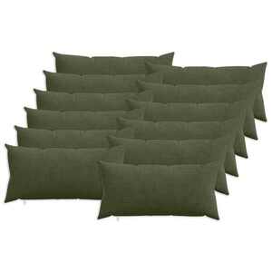 Imagine vidaXL Husă pentru pernă 12 pcs HEERLEN Verde 40 x 80 cm cord