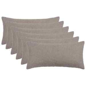 Imagine vidaXL Husă pentru pernă 6 pcs HEERLEN Gri deschis 40 x 80 cm Bouclé