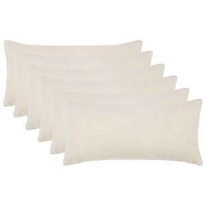 Imagine vidaXL Husă pentru pernă 6 pcs HEERLEN Crem 40 x 80 cm Bouclé