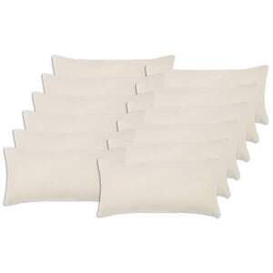 Imagine vidaXL Husă pentru pernă 12 pcs HEERLEN Crem 40 x 80 cm Bouclé