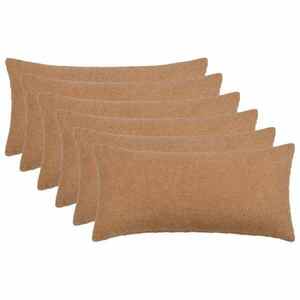 Imagine vidaXL Husă pentru pernă 6 pcs HEERLEN Bej 40 x 80 cm Bouclé