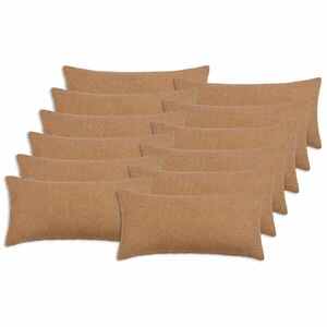 Imagine vidaXL Husă pentru pernă 12 pcs HEERLEN Bej 40 x 80 cm Bouclé