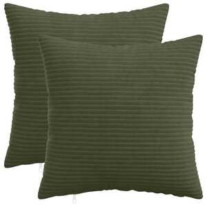 Imagine vidaXL Husă pentru pernă 2 pcs HEERLEN Verde 45 x 45 cm cord