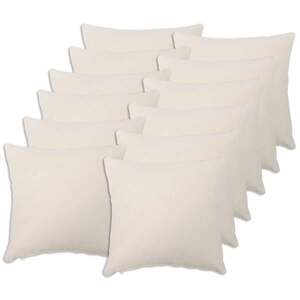Imagine vidaXL Husă pentru pernă 12 pcs HEERLEN Crem 45 x 45 cm Bouclé