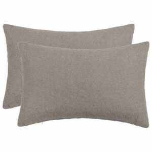 Imagine vidaXL Husă pentru pernă 2 pcs HEERLEN Gri deschis 50 x 75 cm Bouclé