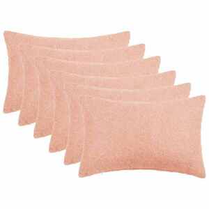 Imagine vidaXL Husă pentru pernă 6 pcs HEERLEN Roz 50 x 75 cm Bouclé