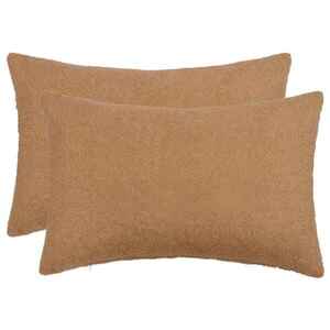 Imagine vidaXL Husă pentru pernă 2 pcs HEERLEN Bej 50 x 80 cm Bouclé