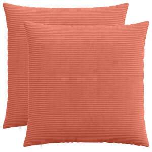 Imagine vidaXL Husă pentru pernă 2 pcs HEERLEN Roșu portocalie 60 x 60 cm cord