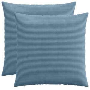 Imagine vidaXL Husă pentru pernă 2 pcs HEERLEN albastru 60 x 60 cm cord