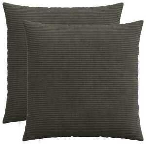 Imagine vidaXL Husă pentru pernă 2 pcs HEERLEN Antracit 60 x 60 cm cord
