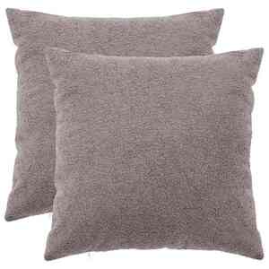 Imagine vidaXL Husă pentru pernă 2 pcs HEERLEN Gri deschis 65 x 65 cm Bouclé