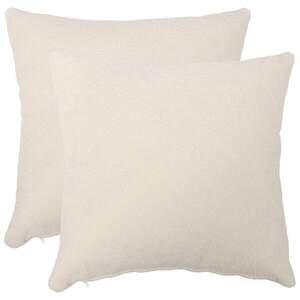 Imagine vidaXL Husă pentru pernă 2 buc. HEERLEN Crem 65 x 65 cm Bouclé