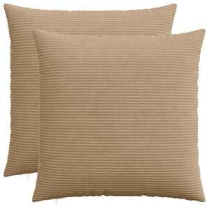 Imagine vidaXL Husă pentru pernă 2 pcs HEERLEN Maro 70 x 70 cm cord