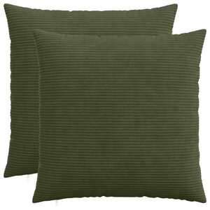 Imagine vidaXL Husă pentru pernă 2 pcs HEERLEN Verde 70 x 70 cm cord
