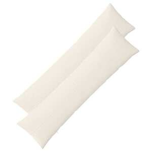 Imagine vidaXL Husă pentru pernă 2 pcs ALMELO Crem 40 x 145 cm cord