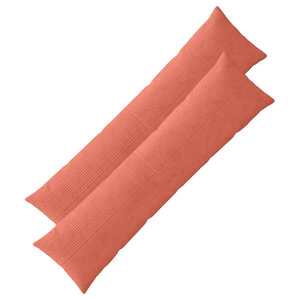 Imagine vidaXL Husă pentru pernă 2 pcs ALMELO Roșu portocalie 40 x 145 cm cord