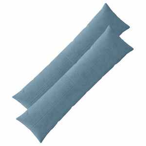 Imagine vidaXL Husă pentru pernă 2 pcs ALMELO albastru 40 x 145 cm cord