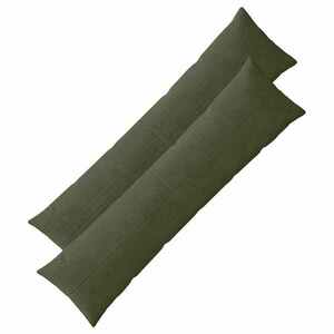 Imagine vidaXL Husă pentru pernă 2 pcs ALMELO Verde 40 x 145 cm cord