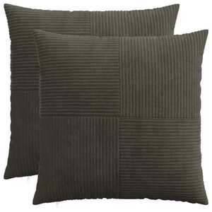 Imagine vidaXL Husă pentru pernă 2 pcs ALMELO Antracit 70 x 70 cm cord
