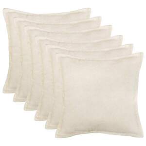 Imagine vidaXL Husă pentru pernă 6 pcs HOUTEN Crem 30 x 30 cm Bouclé
