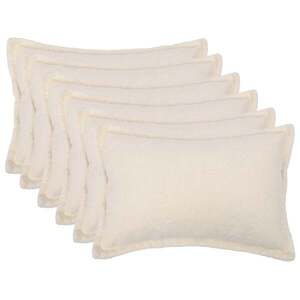 Imagine vidaXL Husă pentru pernă 6 pcs HOUTEN Crem 30 x 50 cm Bouclé