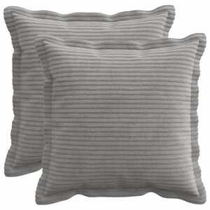 Imagine vidaXL Husă pentru pernă 2 buc. HOUTEN Gri deschis 35 x 35 cm cord
