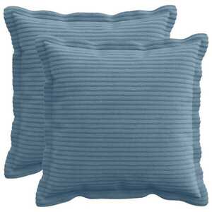 Imagine vidaXL Husă pentru pernă 2 buc. HOUTEN albastru 35 x 35 cm cord