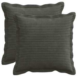 Imagine vidaXL Husă pentru pernă 2 buc. HOUTEN Antracit 35 x 35 cm cord