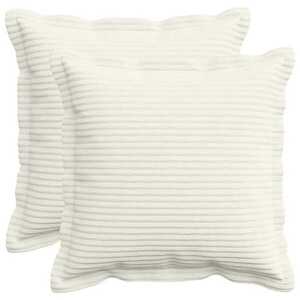 Imagine vidaXL Husă pentru pernă 2 buc. HOUTEN Crem 40 x 40 cm cord