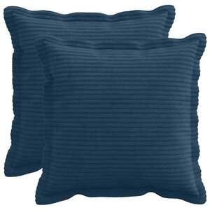 Imagine vidaXL Husă pentru pernă 2 buc. HOUTEN Albastru marin 40 x 40 cm cord