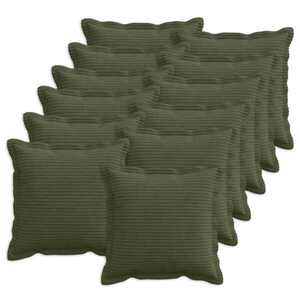 Imagine vidaXL Husă pentru pernă 12 buc. HOUTEN Verde 40 x 40 cm cord