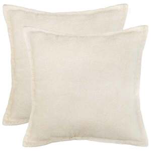 Imagine vidaXL Husă pentru pernă 2 pcs HOUTEN Crem 40 x 40 cm Bouclé