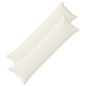 Imagine vidaXL Husă pentru pernă 2 buc. HOUTEN Crem 40 x 145 cm cord