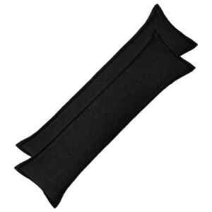 Imagine vidaXL Husă pentru pernă 2 pcs HOUTEN Negru 40 x 145 cm Bouclé