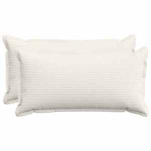 Imagine vidaXL Husă pentru pernă 2 buc. HOUTEN Crem 40 x 70 cm cord