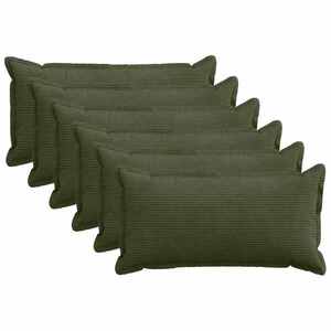 Imagine vidaXL Husă pentru pernă 6 buc. HOUTEN Verde 40 x 70 cm cord
