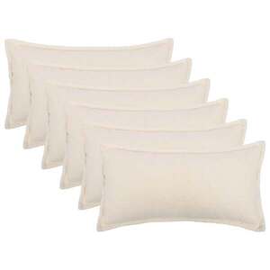 Imagine vidaXL Husă pentru pernă 6 pcs HOUTEN Crem 40 x 70 cm Bouclé