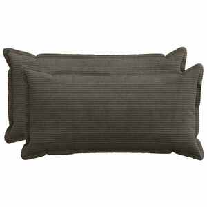Imagine vidaXL Husă pentru pernă 2 buc. HOUTEN Antracit 40 x 80 cm cord
